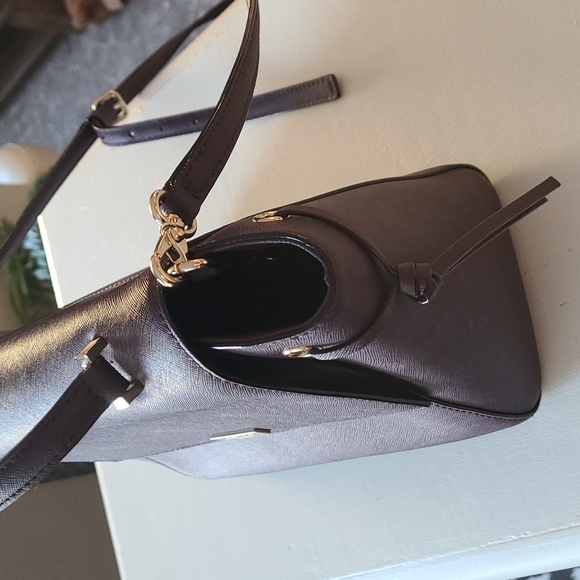 Kate Spade handbag medium size flap close NWOT wine color - Picture 4 of 8